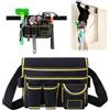 Generic Borsa per attrezzi da uomo, con tasche multiple, regolabile, per elettricisti, falegnami, edilizia, grembiule da lavoro, cintura multiuso