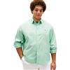 Tommy Hilfiger Camicia da Uomo BT-Flex in Popeline Tinta Unita RF Shirt-B MW0MW39900 L/S, Verde, 3XL