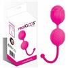 realGOOS® palline vaginali in silicone rosa per esercizi di kegel ben wa geisha balls sex toy