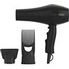 Wahl PowerPik 2, asciugacapelli da donna, asciugacapelli con attacco Pik, afro, capelli afro-caraibici, tre impostazioni di calore, asciugatura anti-crespo, nero