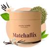 Matchaflix | Tè Matcha Premium Gusto Vaniglia (100 grammi) | Tè Istantaneo | Healthy | Green Drink
