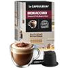 La Capsuleria MOKACCINO (160 Capsule) compatibili con Nespresso, 16 box da 10 capsule, deliziosa combinazione di caffè, latte e cacao, cremoso e irresistibile, senza glutine (La Capsuleria)