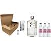 Zeus Party Cofanetto Kit Gin Tonic -ROKU- Ballon in Vetro + Roku Gin 43% 70 cl + Tonic Water Franklin & Sons 200 ml + Misurino Dosatore (Rabarbaro & Ibisco Tonic, 3)