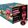 Double Donut Coffee Cialde di caffè ad alta caffeina a doppia ciambella, extra forti, per macchine da caffè Keurig K Cup, caffè tostato scuro, 80 pezzi