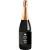 Bottle-Up Bottiglia di Prosecco Personalizzato DOC Spumante Extra Dry - Keep Calm it's only. - Idea Regalo per compleanno e idea regalo per anniversario (0,75L, Nero)