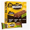 Mr. Beans, Snack al Cioccolato Fondente con Granella di Nocciole e Anacardi, Proteine Vegetali da Legumi, Plant-Based e Senza Glutine, Sazianti e Blocca Fame, 36 Barrette da 28g