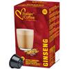 ITALIAN COFFEE FOR ESPRESSO LOVERS Italian Coffee 120 Capsule Ginseng Compatibile con Nescafé Dolce Gusto