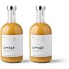 GIMBER Concentrato di Zenzero Biologico 2x700 ml | 1,4L | Bevanda Analcolica a Base di Limone ed Erbe | Estratto Premium