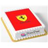 Tortaprint Cialda per torta ( F E R R A R I ) decorazione in pasta di zucchero personalizzata rettangolare IMG 3