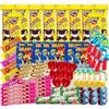 WikiMark Super confezione di caramelle senza glutine delle migliori marche. Include Monchitos, orologi, lecca-lecca, ciucci, caramelle, per Natale, Halloween, compleanni e feste per bambini. (Scatola da 100)