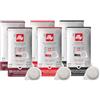 ILLY Selezione di 108 Cialde di caffè | Degustazione di 6 Box da 18 Cialde ESE Monodose, Tostatura Intenso, Forte