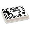 irpot Cialda Rettangolare Ostia Personalizzabile per torta a Tema (Calcio - Bianco Nero)