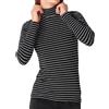 Cotonella Maglia a Righe Nere e Bianche, Maniche Lunghe, Girocollo, Donna, ADC44 (IT, Testo, L, Regular, Regular, Printed)