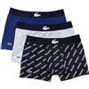 Lacoste X3 Boxer Marina/Grigio/Blu Uomo 5H1774, blu, S