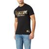 BOXEUR DES RUES T-Shirt Iconica Nera e Oro (IT, Testo, XS, Regular, Regular, Black-Gold)