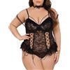 Generico Set Intimo Donna Mutande Culotte Cotone Suora sexydonna Hot Vestitino Abito Slip Vita Alta Tutine Catsuit Sexy Completi Lingerie Completo Curvy Mutandine Camicia da(Bianco,1XL)