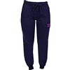 Umbro Pantalone Tuta Donna Invernale 100% Cotone Felpato Moda Egidio (M, Blu)