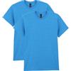 Gildan Men's Heavy Cotton T-Shirt, Style G5000, 2-Pack, Heather Sapphire, Large