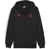 PUMA Giacca con Cappuccio AC Milan ftblESSENTIALS da Uomo L Black for all Time Red