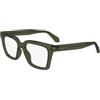 Salvatore Ferragamo SF2985 320 Transparent Khaki Eyewear Woman Acetato, Rectangle, 52