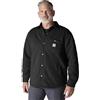 Carhartt Rain Defender - Camicia da uomo, vestibilità ampia, trapuntata, con bottoni a pressione, nero, Large