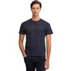 Barbour MTS1562NY91, Girocollo a Maniche Corte Berwick Tartan T-Shirt con Logo/Graphic Tartan Applicato sul Petto, Colore Blu Navy, Taglia L