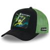 Capslab Cappellino Uomo Rick e Morty, Berretto Trucker, Originale e Autentico, nero/verde, Taglia Unica