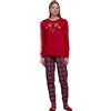 Noidinotte; more than pyjamas Noidinotte - Pigiama Donna Caldo Cotone Renna - L Rosso