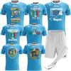 BrolloGroup Completo Calcio Napoli Campione d'Italia 4 Scudetti Personalizzabile con Nome e Numero Maglia + Pantaloncino + Calzettoni Calcio Scudetto PS 41076-comp-1