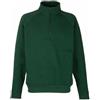 Fruit of the Loom - Felpa Collo Alto con Zip - Uomo (M) (Verde Bottiglia)