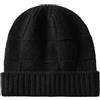 Generic Berretto in cashmere pesante ispessito, unisex, morbido, caldo, all'uncinetto, Nero , Taglia unica