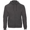 B&C Collection Felpa ID.205 50/50-Felpa con Cappuccio in Pile da Uomo - Antracite (XL)