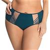 Gorsenia Slip Femminile Alto con Pizzo Nero K497 Paradise, Verde,L