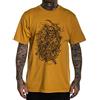 Sullen Men's Chase The Dragon Standard Short Sleeve T Shirt Yellow Gold M