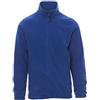 PAYPER Nepal Felpa Pile Uomo Donna 100% Poliestere Chiusura Zip Elastici stringi Polso Tasche Laterali Blu Royal (S)