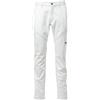 PAYPER Worker Stretch Pantaloni Elasticizzati Unisex Multistagione con Tasconi, Colore: Bianco, Taglia: M