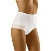 Wolbar Mutandine A Vita Alta per Donna WB181, Bianco,L