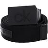 Calvin Klein cintura CK Debossed Belt W80 CK Black nero