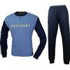Navigare Pigiama Uomo Invernale Caldo Cotone Interlock Blu Navy 2141339 (XL)