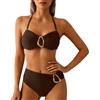 EODJXIO Abbigliamento Donna Swimsuit Cover One Piece Costume da Bagno Mare Costumi Curvy Intero Modellante Due Pezzi Fascia