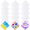 DEXLALA 12 bandane bianche per fazzoletti in tinta unita fai da te, in cotone, tinta unita, 55,9 x 55,9 cm, 60 pezzi., 56 X 56 cm