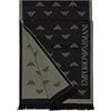 Emporio Armani Sciarpa uomo logo aquila 38x175 625009 CC306 black/sage