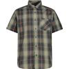 CMP Camicia manica corta con motivo a quadri per uomo, zt sage-antracite-ruggine,54