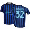 L.C. SPORT Maglia Inter Federico Dimarco 32 Replica Ufficiale Autorizzata 2025-2026 Bambino (Taglie-Anni 2 4 6 8 10 12) Adulto (S M L XL XXL) - S