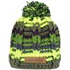 SHAKALOHA LIFE IS FOR LIVING Shakaloha Boss Beanie Aqua - Berretto invernale lavorato a maglia grossolana in verde - tonalità blu chiaro e scure con pompon e morbida fodera interna in pile. Realizzato a mano in Nepal., CamoGr,
