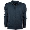BE Board Felpa Uomo Cotone Felpato Zip Aperta Taglie Forti Art 9030 4XL Blu