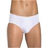Sloggi 4 SLIP UOMO BASIC MIDI SLOGGI DALLA TAGLIA 3 ALLA TAGLIA 7 (6, BIANCO)