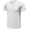Sergio Tacchini, Set da 6 Tshirt in Cotone Pettinato Modello Collo a V. Bianco 5