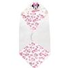 Ellepi Accappatoio Triangolo Neonato Disney Baby Cotone Spugna Bambino Bambina Topolino Minnie Bagnetto Mesi Anni Regalo Nascita Asciugamano Fasciatoio Bimbi (Rosa)