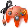 KIWITATA Classic N64 Controller, kiwitatá N64 Wired Gaming Sostituzione Joystick Controller per N64 System Videogiochi Console Trasparente Arancione